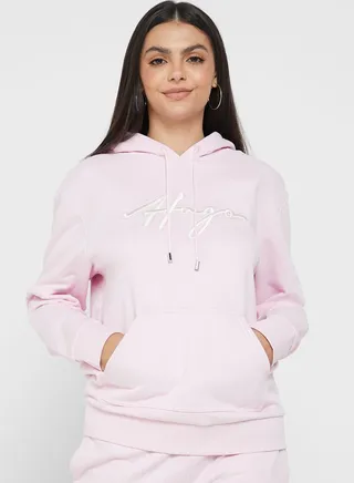 Embroidered Logo Detail Hoodie