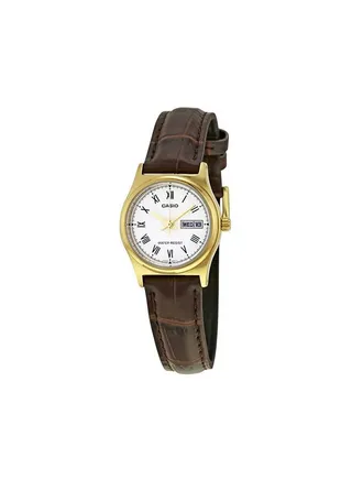 Leather Analog Watch LTP-V006GL-7BUDF 