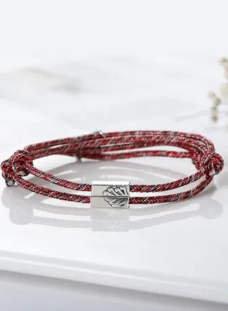 2-Piece Magnetic Heart Alloy Bracelet 