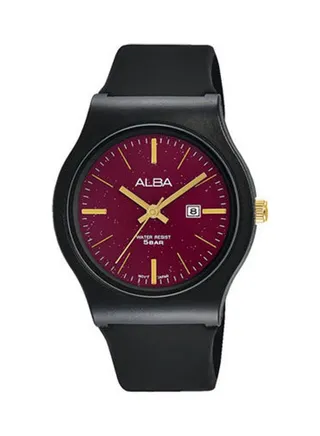 Women's Silicone Round Analog Water Resistant Watch  AH7U59X 