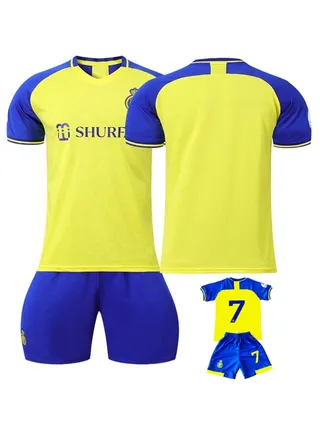 Fans Jersey For Al Nassr FC（Al Nassr Saudi Club）, Socket Jersey Suit for Fans, Appropriate Kids AND Mens And Womens 