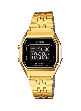 Women's Water Resistant Digital Watch LA680WGA-1B - 34 mm - Gold 