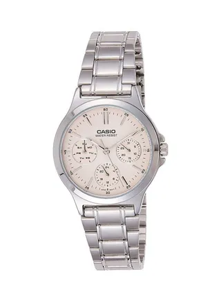 Women's Stainless Steel Analog Wrist Watch LTP-V300D-4AUDF - 33 mm - Silver 
