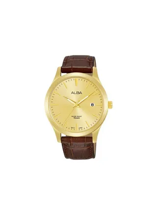 Leather Analog Watch AS9M36X 