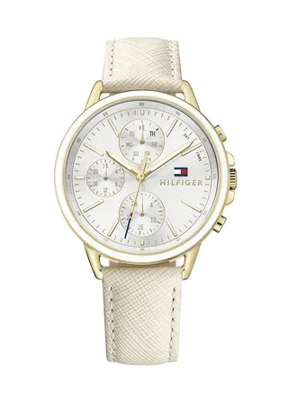 Women's Water Resistant Leather Chronograph Watch 1781790 