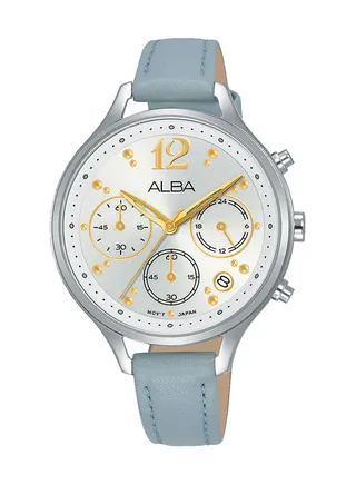 Chronograph Leather Watch AT3F09X 
