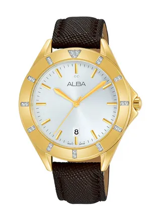 Analog Leather Watch AG8H68X 