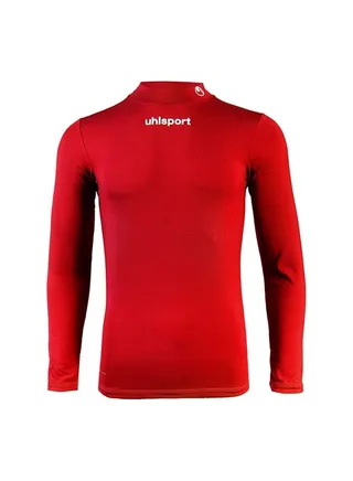 uhlsport Men's Tight T-Shirt Dry tech base For sports training Long round neck Very light elastic fabric Long sleeves 