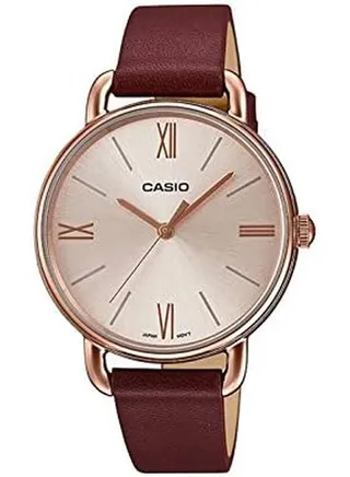 Leather Analog Watch LTP-E414PL-5ADF 