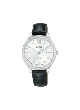 Leather Analog Watch AH7BY5X 