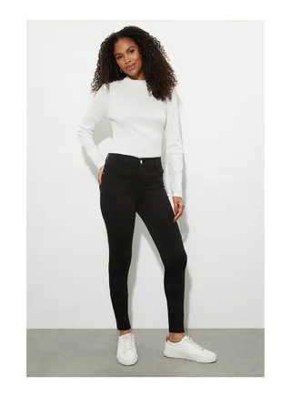 Black Regular Frankie Skinny Jeans 