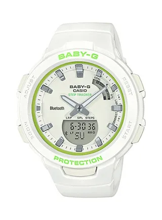 Women's Analog-Digital Casual Quartz Baby-G Wrist Watch BSA-B100SC-7ADR 