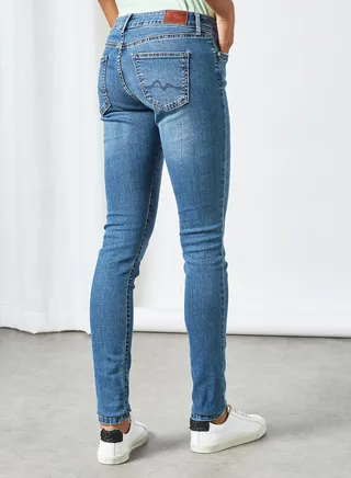Mid Rise Skinny Fit Jeans Light Blue 