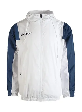 uhlsport Rain Jacket Smart breathe® FIT Waterproof for all kinds of sports in cold and rainy weather Adjustable hat Elastic sleeves Two Zipped pockets on both sides 