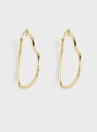 Heart Hoop Earrings