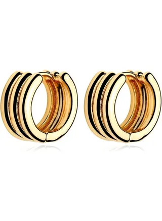 Women Huggie Earrings Gold Hoop 14K Gold Filled Small Simple Handmade Hypoallergenic Everyday Jewelry 