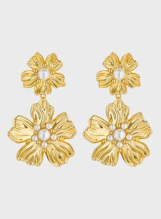 Petaria  Flower  Drop Earrings