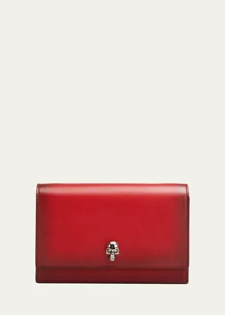 Small Skull Lambskin Shoulder Bag
