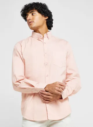 Pure Cotton Casual Double Pocket Shirt 