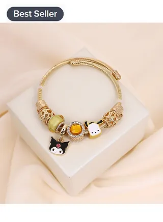 Sanrio series Kuromi creative beaded combination bracelet bracelet 