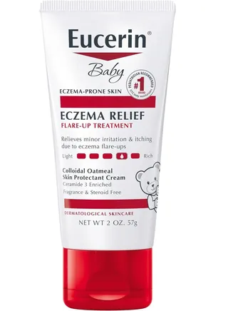 Eucerin Baby Eczema Relief Treatment Cream, Treats Irritation, Fragrance Free, 57 g (2 oz). 