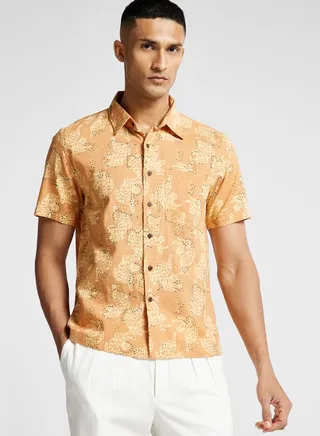 Printed Straight Fit Shirt 