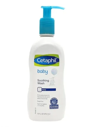 Cetaphil Baby Paraben-Free Hypoallergenic Soothing Wash with Colloidal Oatmeal for Dry Skin, 10 fl oz 