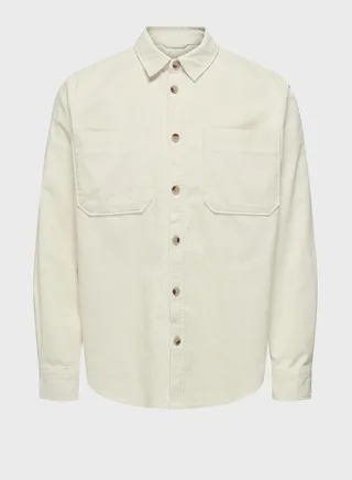 Double Pocket Detailed Relaxed Fit Shirt