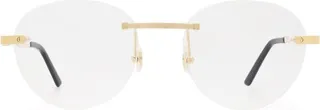 Cartier Rimless Round Frame Glasses