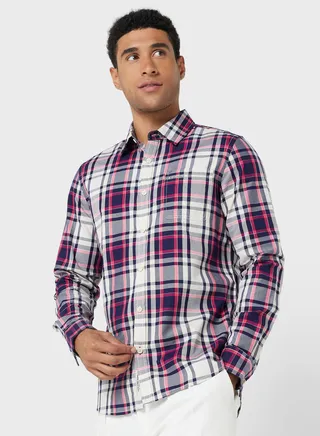 Checked Slim Fit Shirt