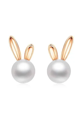 S925 Sterling Silver Material Exclusive Fashion Design Rabbit Earrings Sterling Silver 