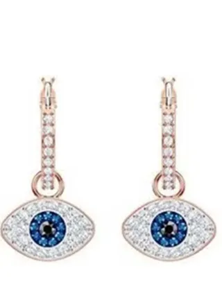 Swarovski Symbolic Pendant Hoop Earrings 
