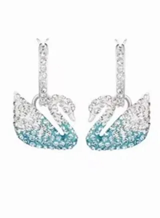 Swarovski Fashion Iconic Swan Pierced Earrings 
