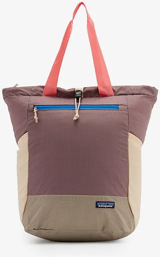 Womens Husk Tan Ultralight Black Hole Recycled Nylon Tote bag