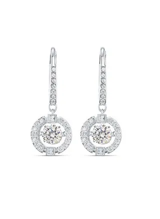 Sparkling Disc Dangle Earrings 