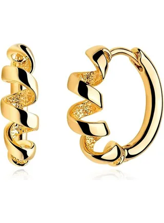 Women Huggie Earrings Gold Hoop Sleeper 14K Gold Filled Small Simple Handmade Hypoallergenic Everyday Jewelry 