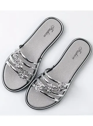 New Fashion Slippers Beach Flat Bottom Slippers 