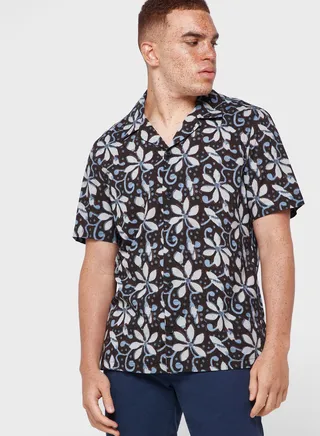 Floral Print Regular Fit Shirt 