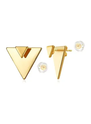Women Earrings Gold Stud 14K Gold Filled Small Simple Handmade Hypoallergenic Everyday Jewelry 