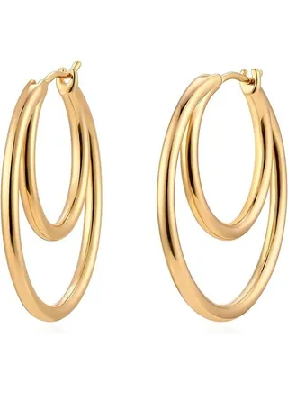 Women Huggie Earrings Gold Hoop 14K Gold Filled Small Simple Handmade Hypoallergenic Everyday Jewelry 