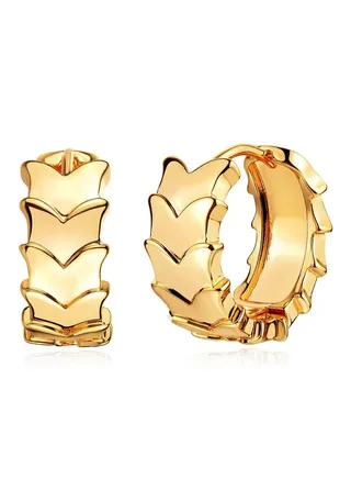 Women Huggie Earrings Gold Hoop Sleeper 14K Gold Filled Small Simple Handmade Hypoallergenic Everyday Jewelry 