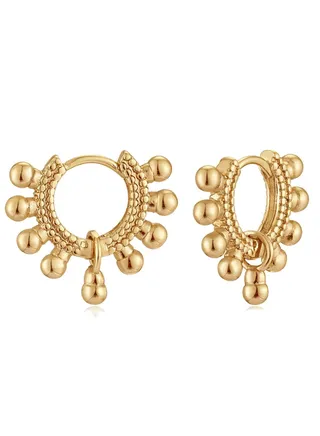 Women Huggie Earrings Gold Hoop Sleeper 14K Gold Filled Small Simple Handmade Hypoallergenic Everyday Jewelry 