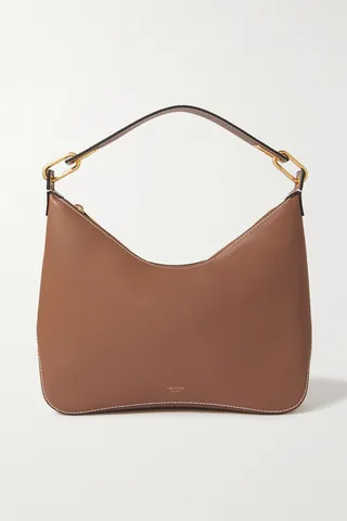 Oroton - North Leather Shoulder Bag - Brown