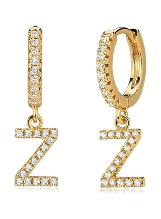Women Huggie Hoop Earrings Gold Initial A-Z Dangle Drop Cubic Zirconia 14K Gold Filled Small Simple Hypoallergenic Personalized Jewelry - 26 Letters 