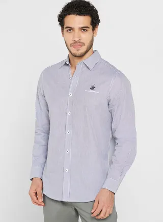 Striped Regular Fit Shirt Stripes 
