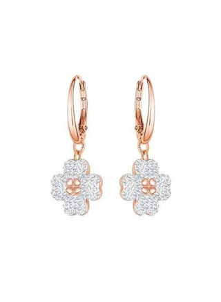 Metal Flower Shape Dangle Earrings 