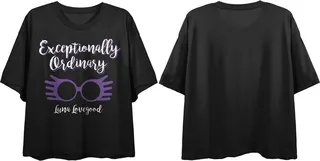 Harry Potter Luna Lovegood Ladies Fitted Crop Top Tee-XL