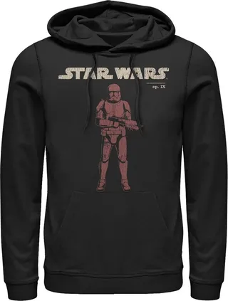 Men's Star Wars: The Rise of Skywalker Retro Sith Trooper Pull Over Hoodie - Black - 2X Large