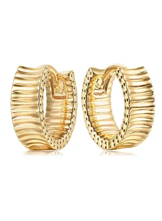 Women Huggie Earrings Gold Hoop 14K Gold Filled Small Simple Handmade Hypoallergenic Everyday Jewelry 