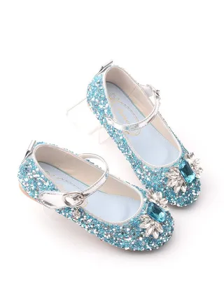 New Girls' Crystal Leather Shoes 